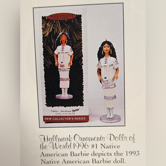 Hallmark Native American Barbie 'Dolls of the World' collector series 1996 NIB - Picture 11 of 11